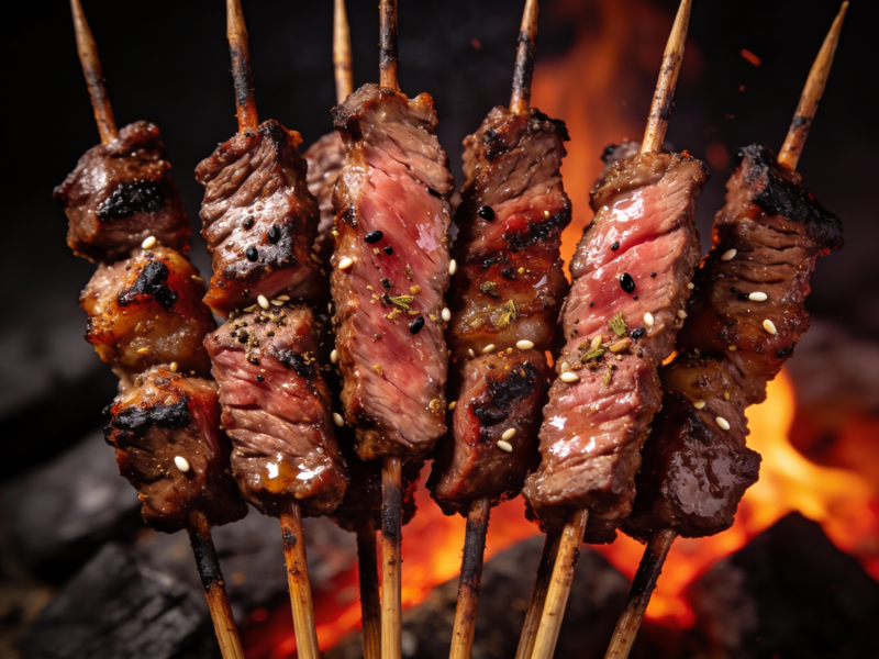 炭烤牛肉串