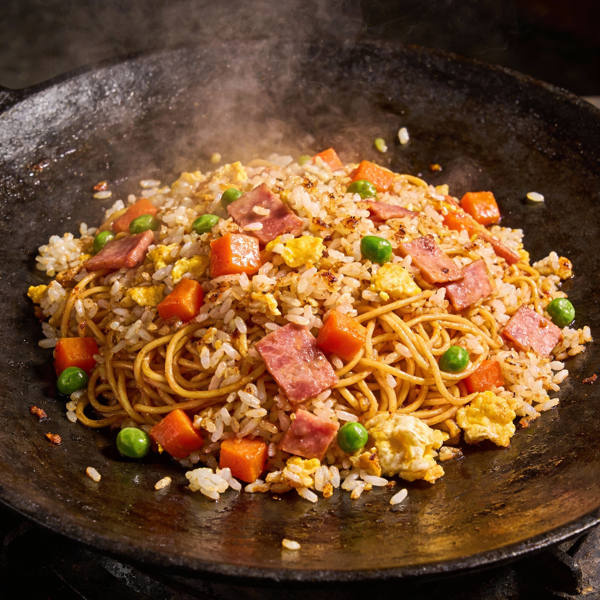 铁板炒粉炒饭