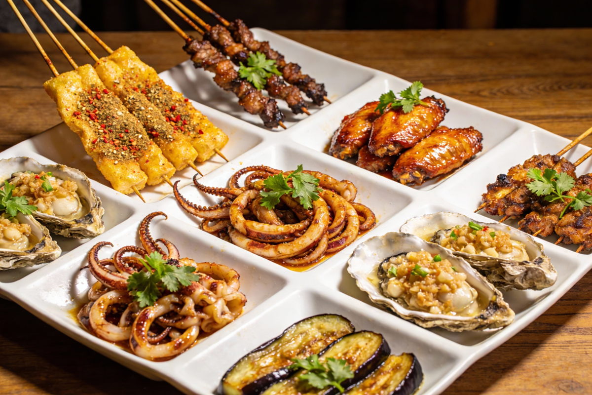 特色烧烤成品展示