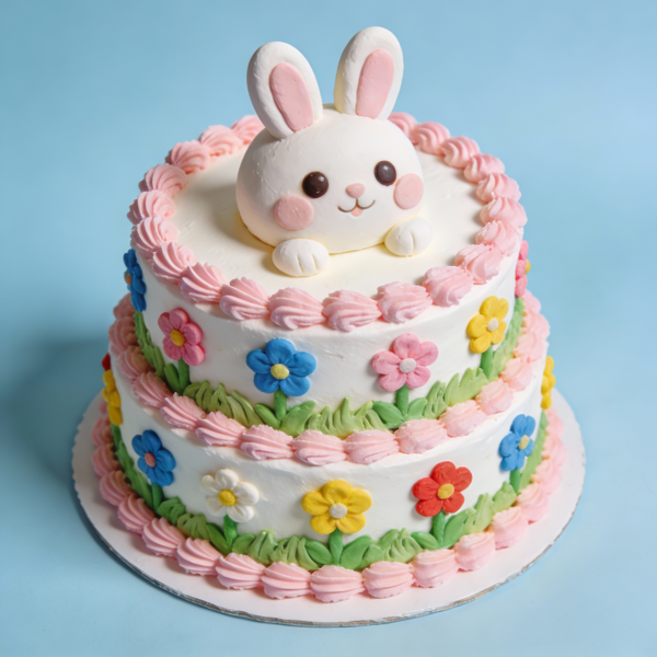 卡通裱花蛋糕
