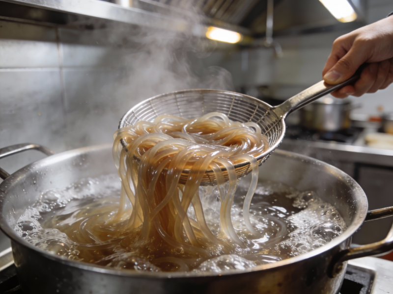 酸辣粉红薯粉条的烫法