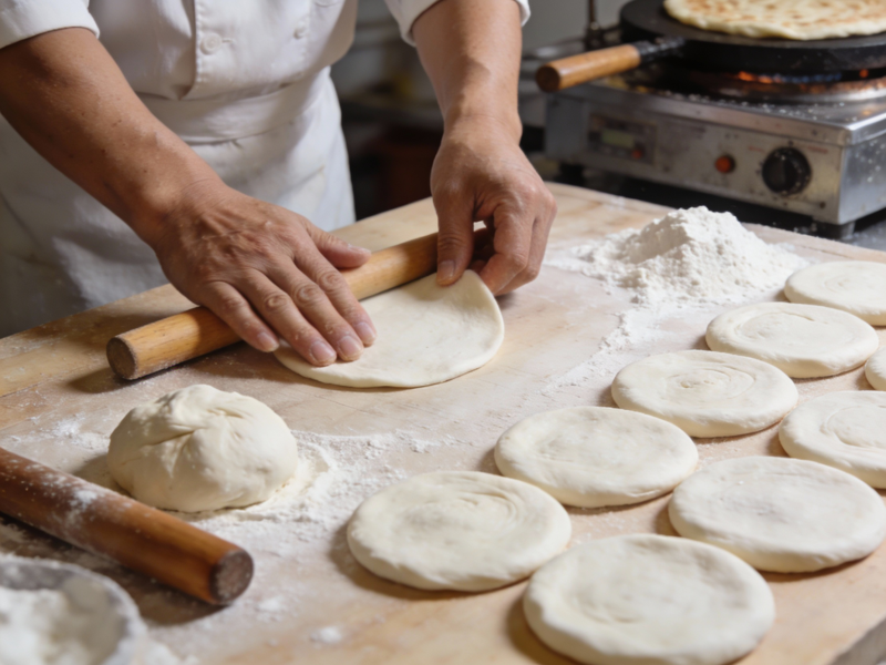 白吉馍烙制技术