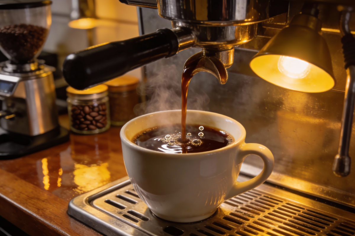 意式浓缩咖啡液调制