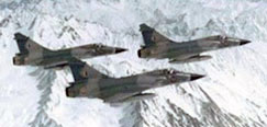 Indian Air Force - Mirage 2000 formation over the Himalayas